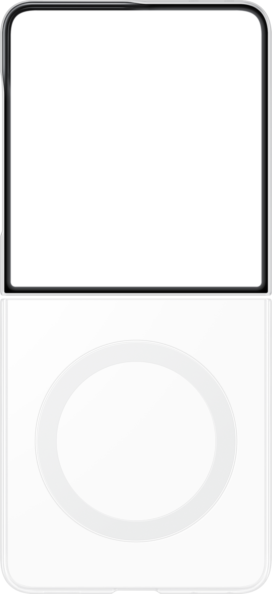 Custodia per Samsung Galaxy Z Flip8 F776, Clear Magnet, Trasparente EF-CF776CTEGWW