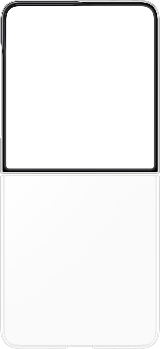 Custodia per Samsung Galaxy Z Flip8 F776, Clear Case, Trasparente EF-QF776CTEGWW