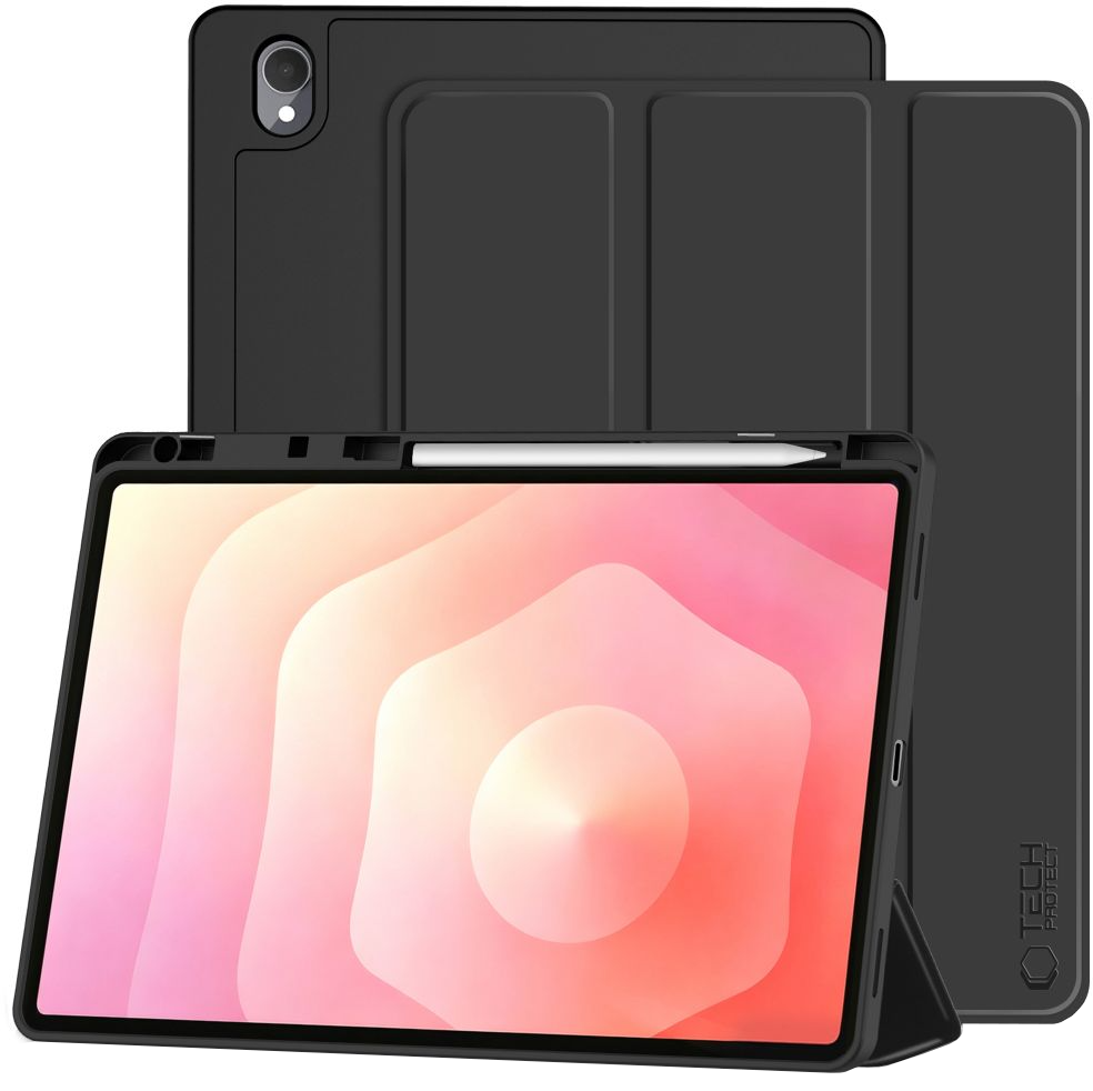 Custodia per Samsung Galaxy Tab S12 Plus, Tech-Protect, SC PEN, Nera