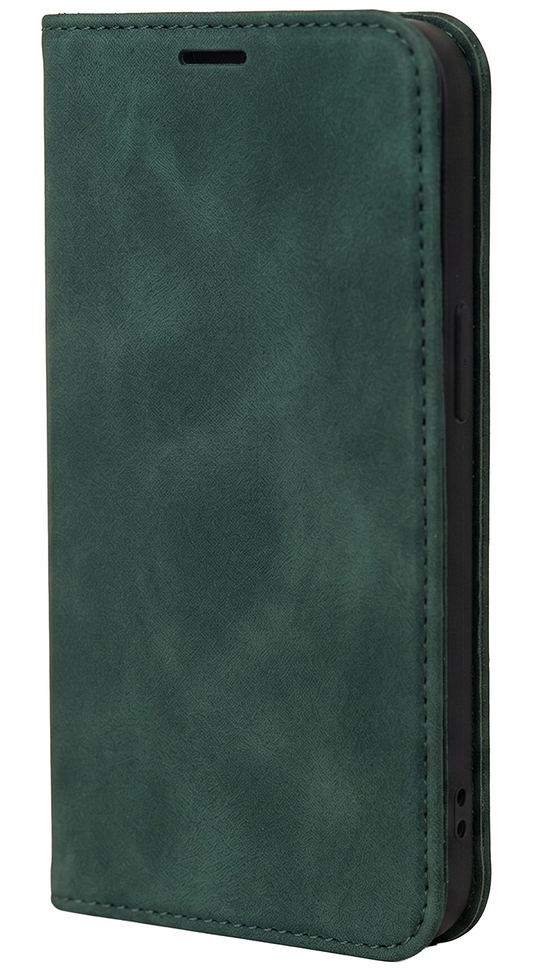 Custodia per Samsung Galaxy A18 5G A186 / A17 4G A175 / A17 5G A176 / A26 A266, OEM, Smart Suede, Verde