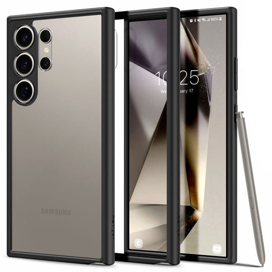 Custodia per Samsung Galaxy S24 Ultra S928, Spigen, Ultra Hybrid, Nero