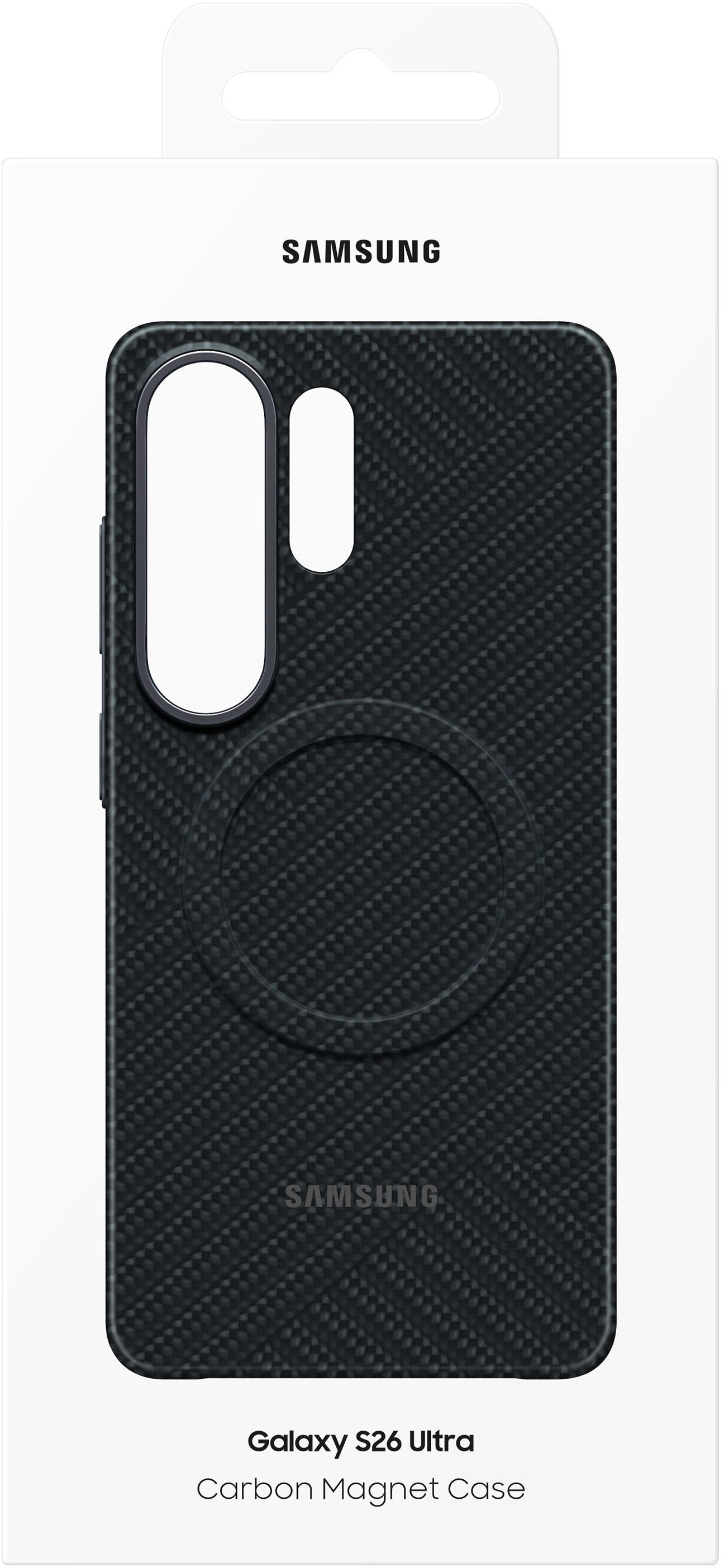 Custodia per Samsung Galaxy S26 Ultra S948, Carbon Magnet Case, Nera EF-KS948SNEGWW