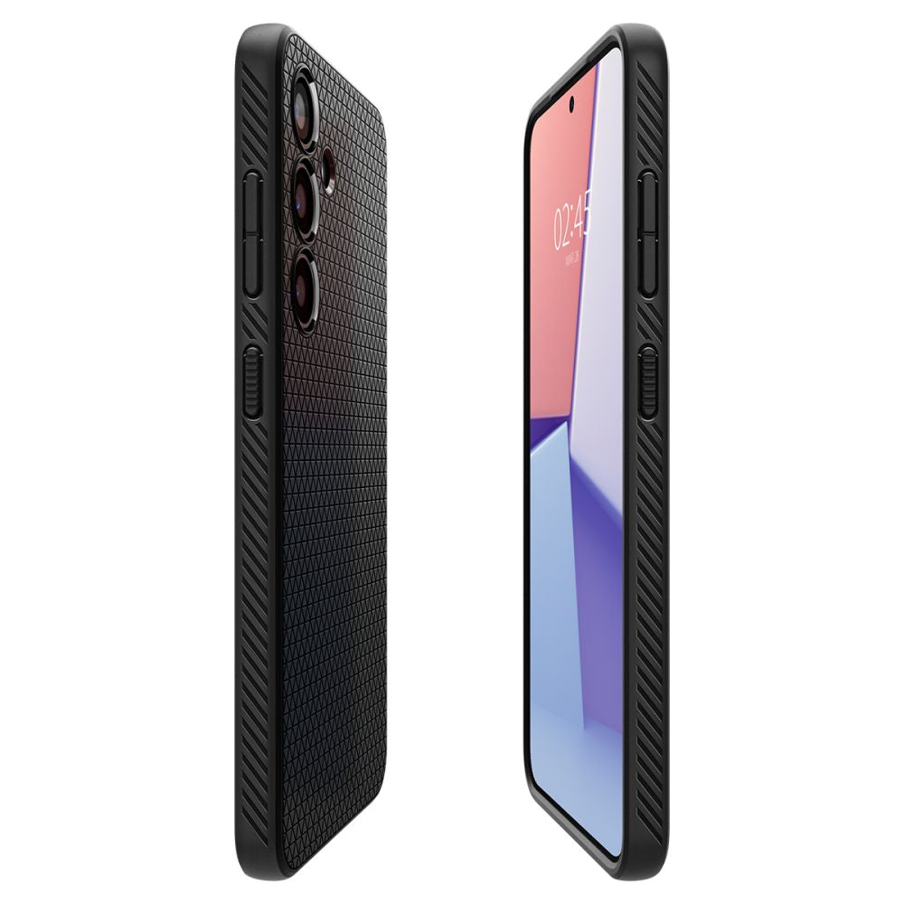 Custodia per Samsung Galaxy S24 S921, Spigen, Liquid Air, Nera ACS07347