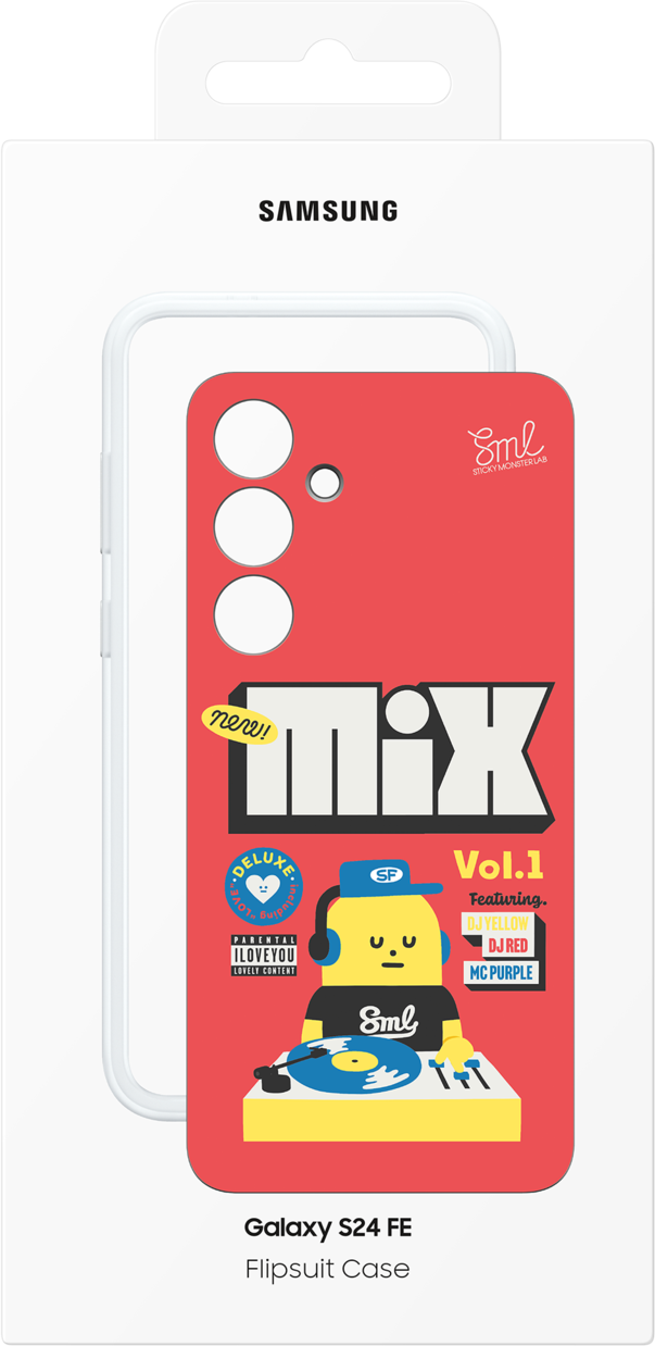 Custodia per Samsung Galaxy S24 FE S721, Custodia FlipSuit, Rosa EF-MS721CREGWWW