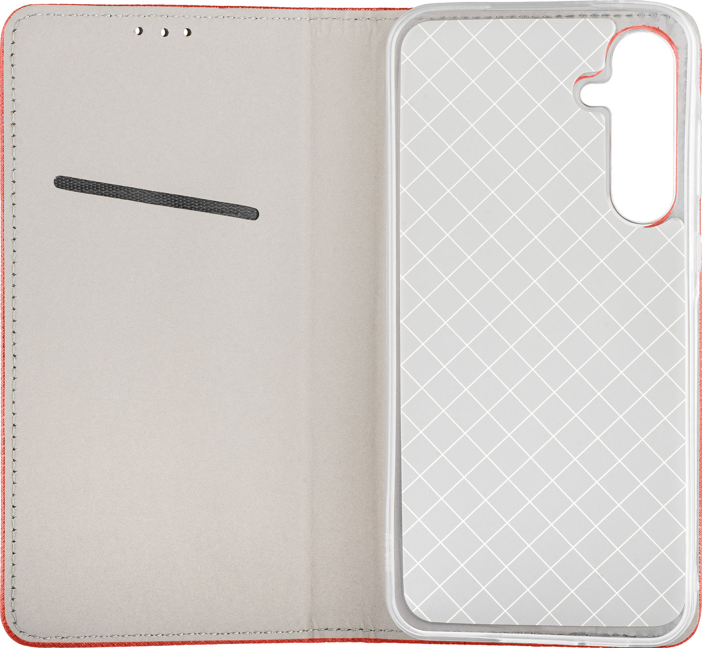 Custodia per Samsung Galaxy A26 A266, OEM, Smart Magnet, Rossa