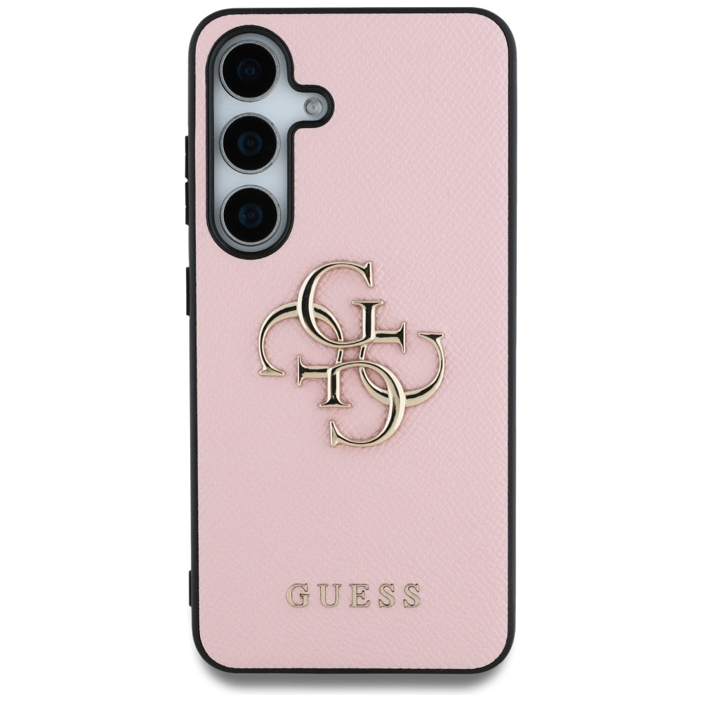 Custodia per Samsung Galaxy S25+ S936, Guess, 4G Grained Big and Classic Logo, Rosa, Ricondizionata