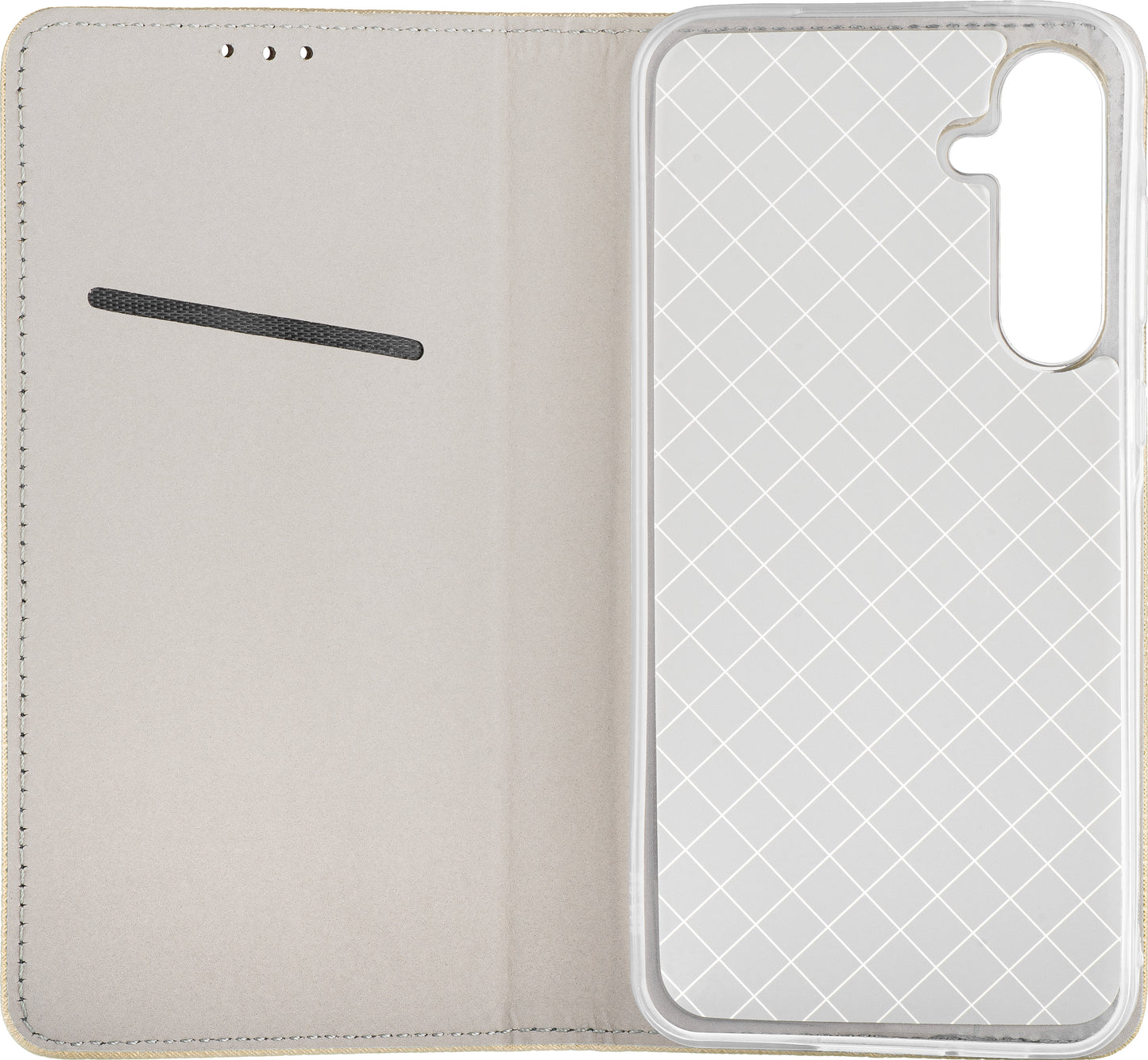 Custodia per Samsung Galaxy A17 4G / A17 5G, OEM, Smart Magnet, Oro