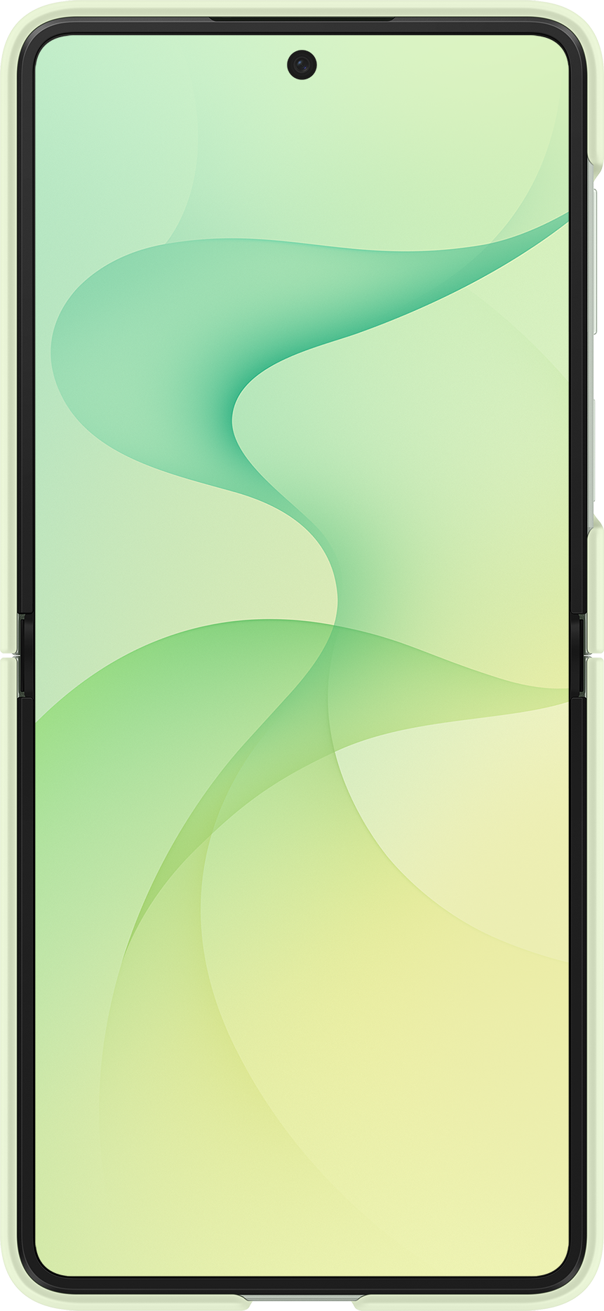 Custodia per Samsung Galaxy Z Flip8 F776, Silicone Ring Magnet, Verde EF-EF776CGEGWW