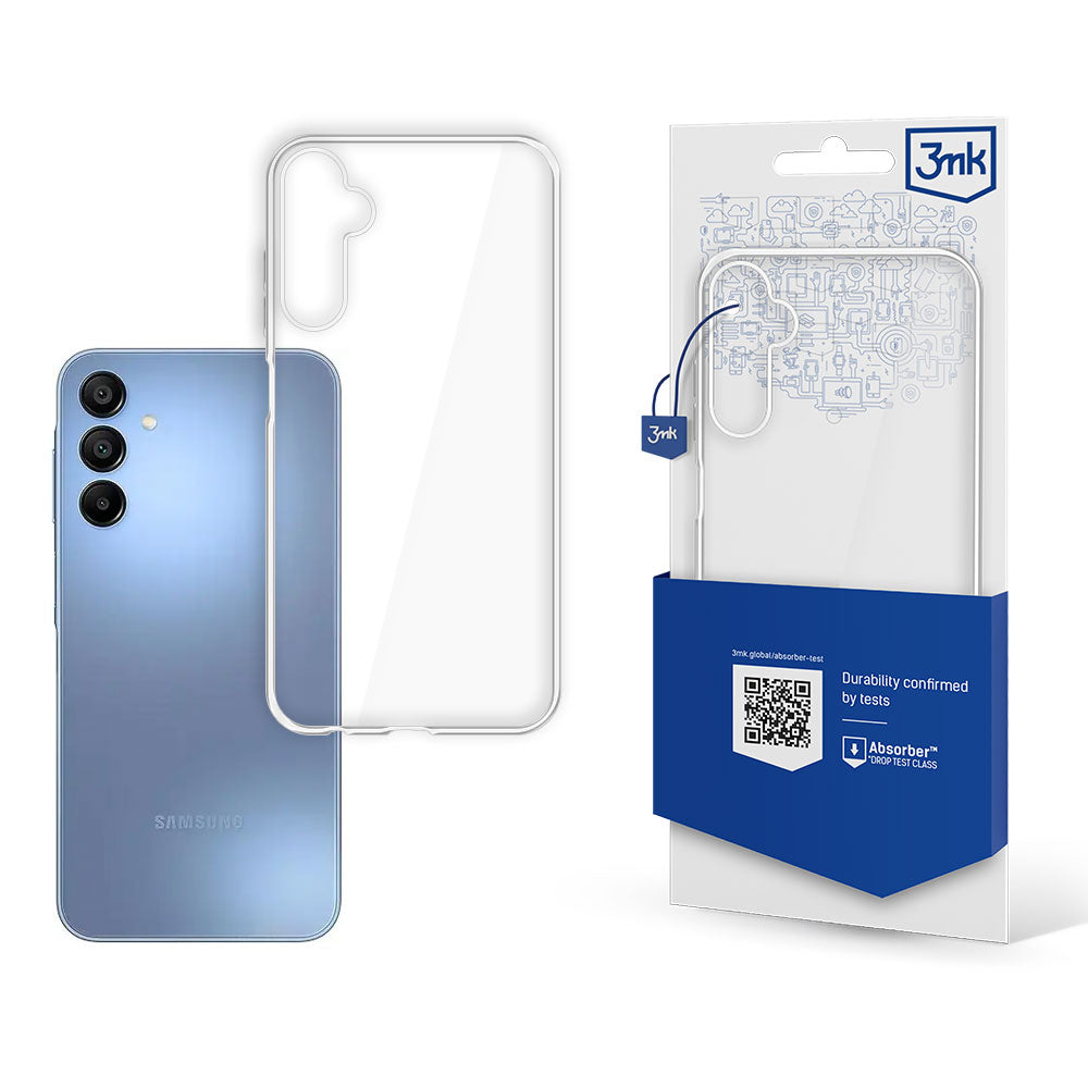 Custodia per Samsung Galaxy A15 5G A156 / A155, 3MK, chiara, trasparente