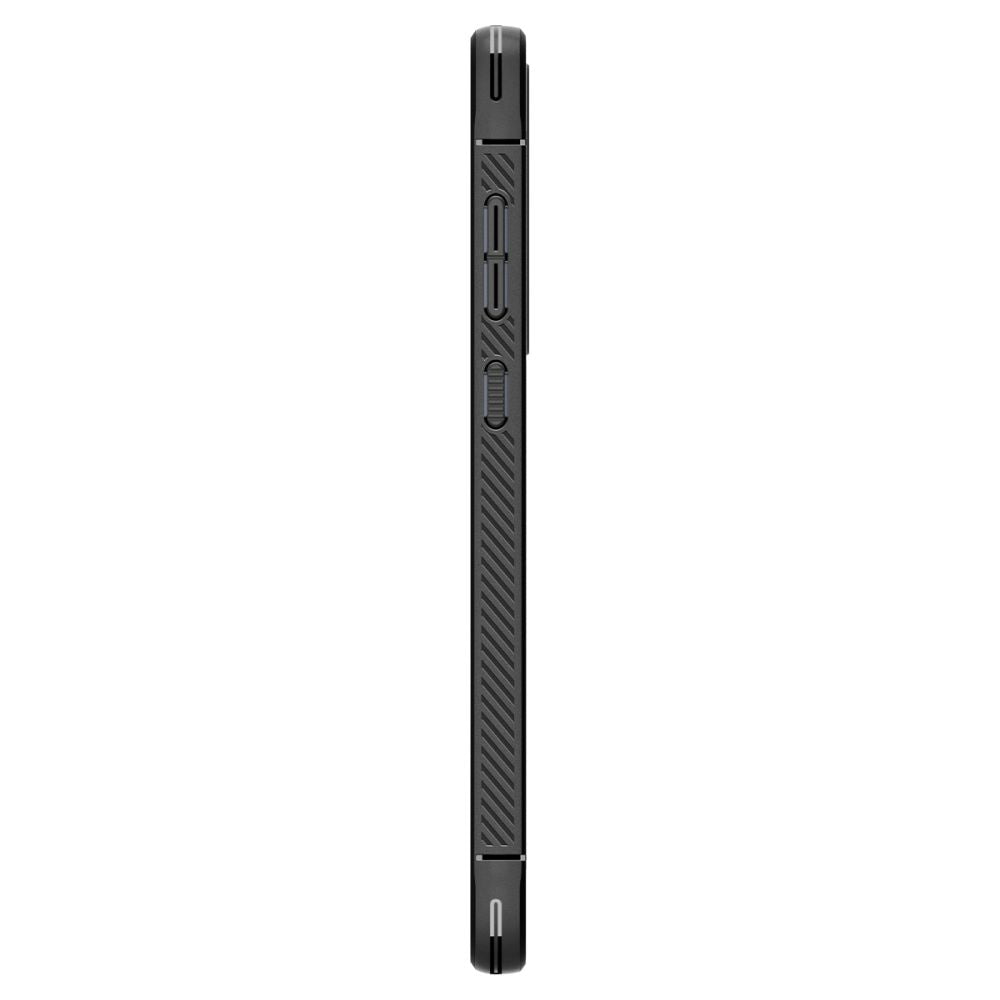 Custodia per Samsung Galaxy A55 5G A556, Spigen, Rugged Armour, Nero ACS07500