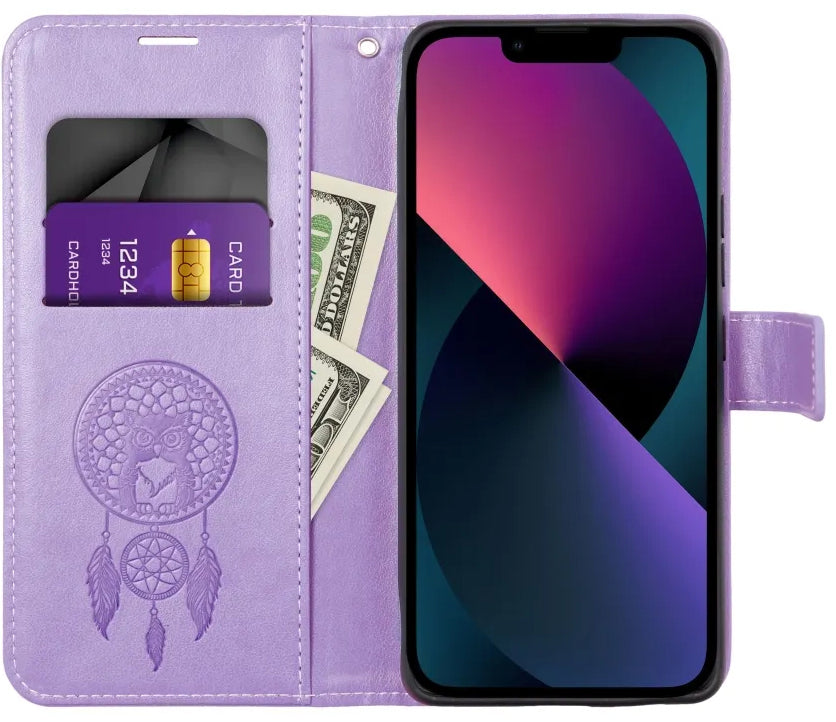 Custodia per Samsung Galaxy A52s 5G A528 / A52 5G A526 / A52 A525, OEM, MEZZO Dream Catcher, Viola