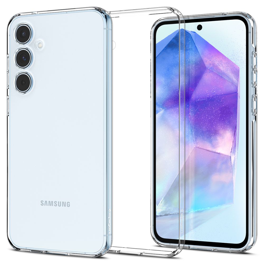 Custodia per Samsung Galaxy A55 5G A556, Spigen, a cristalli liquidi, trasparente ACS07537