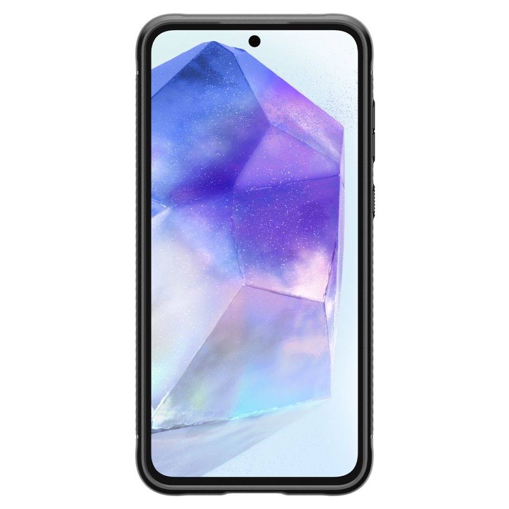 Custodia per Samsung Galaxy A55 5G A556, Spigen, Rugged Armour, Nero ACS07500