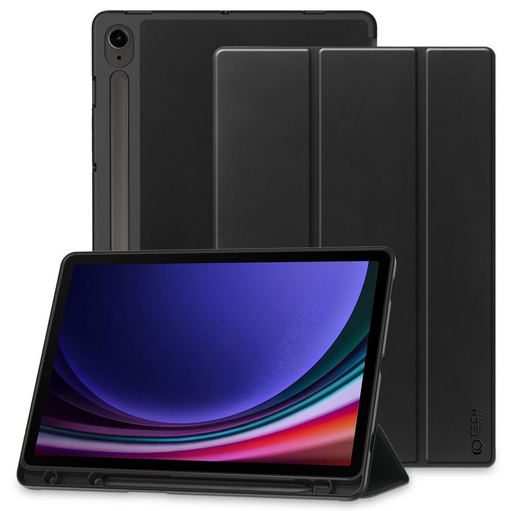 Custodia per Samsung Galaxy Tab S10 Lite / S9 / S9 FE / Tab S10 FE, Tech-Protect, SC PEN, Nera