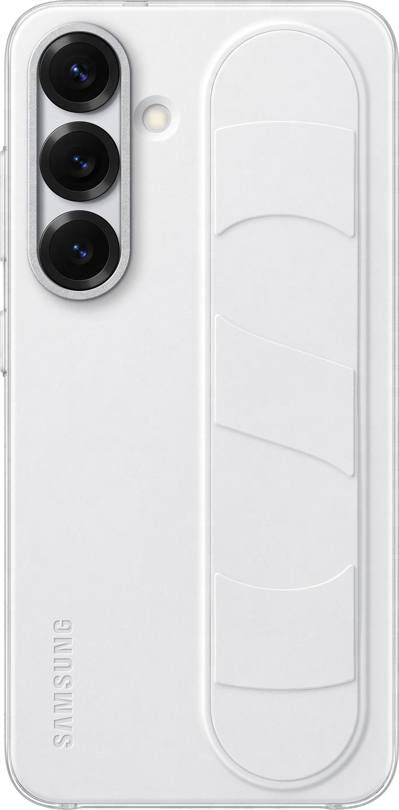 Custodia per Samsung Galaxy S25 S931, Standing Grip, Bianca EF-GS931CWEGWW