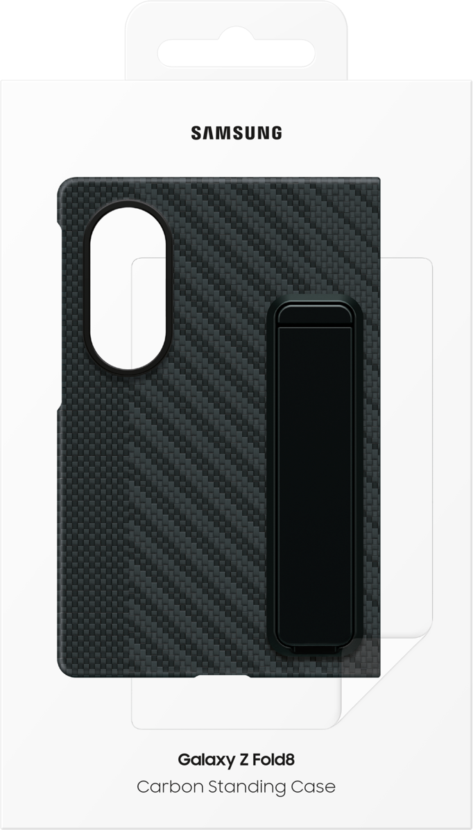 Custodia per Samsung Galaxy Z Fold8 F971, Carbon Standing, Nera EF-XF971SBEGWW