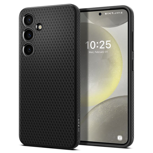 Custodia per Samsung Galaxy S24 S921, Spigen, Liquid Air, Nero