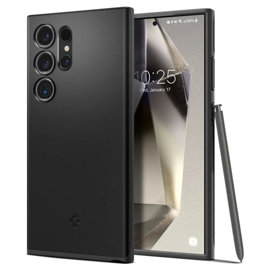 Custodia per Samsung Galaxy S24 Ultra S928, Spigen, Thin Fit, Nero ACS07281