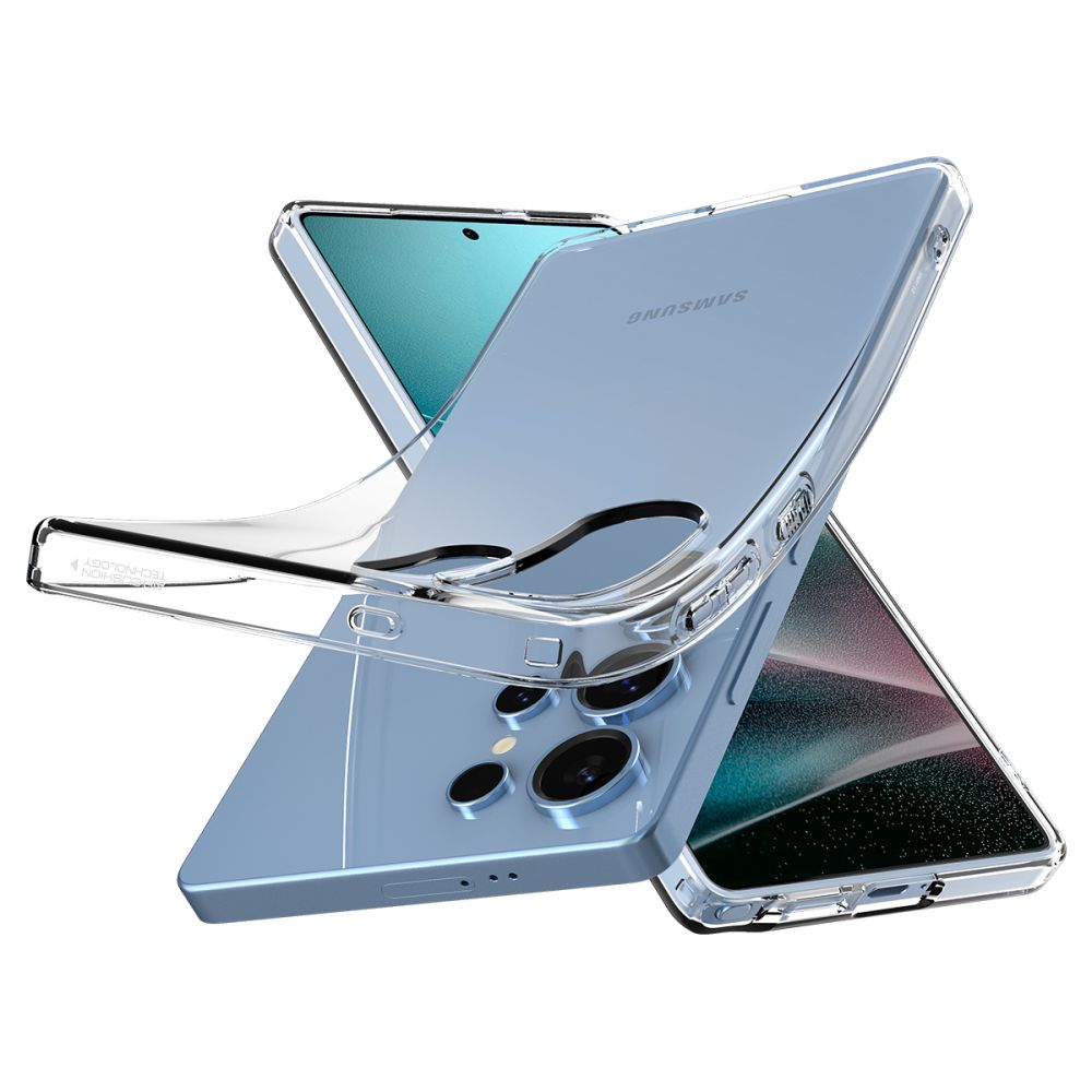 Custodia per Samsung Galaxy S25 Ultra S938, Spigen, Liquid Crystal, Trasparente ACS08948