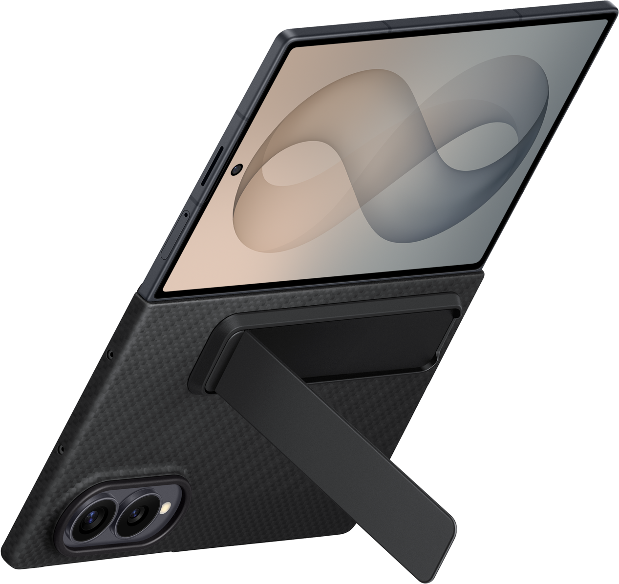 Custodia per Samsung Galaxy Z Fold8 F971, Carbon Standing, Nera EF-XF971SBEGWW