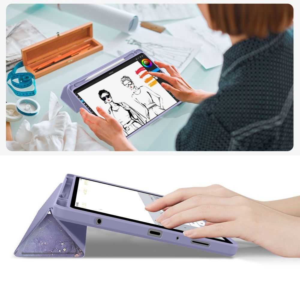 Custodia per Samsung Galaxy Tab A11+ / Tab A9+, Tech-Protect, SC PEN Hybrid, Viola