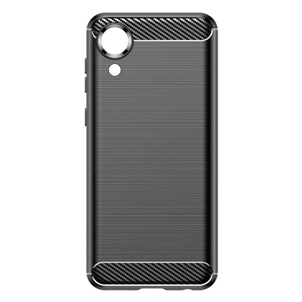 Custodia per Samsung Galaxy A03 Core A032, Techsuit, Carbonio, Nera