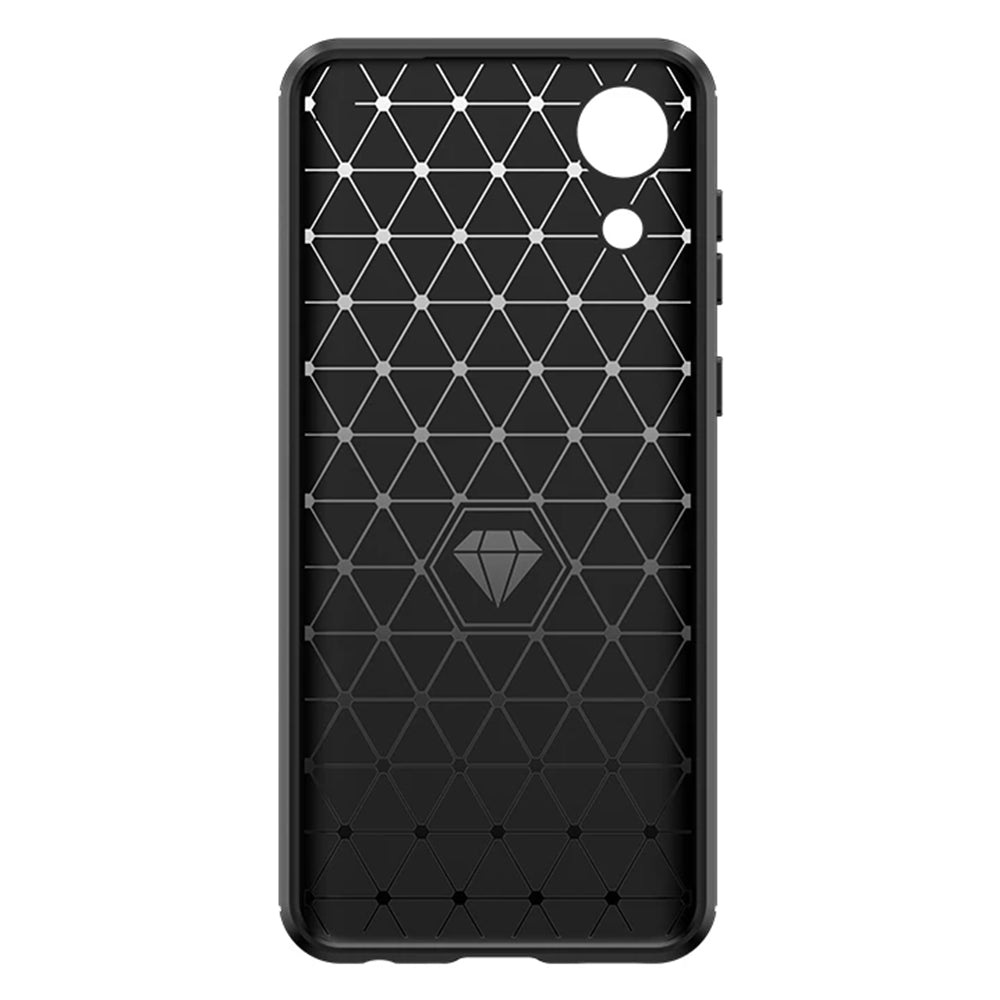 Custodia per Samsung Galaxy A03 Core A032, Techsuit, Carbonio, Nera