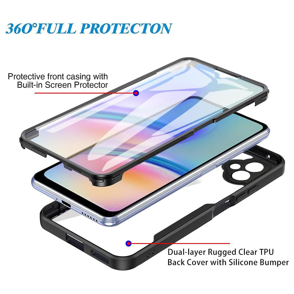 Custodia per Samsung Galaxy A05 A055, Techsuit, ColorVerse 360, Rosa