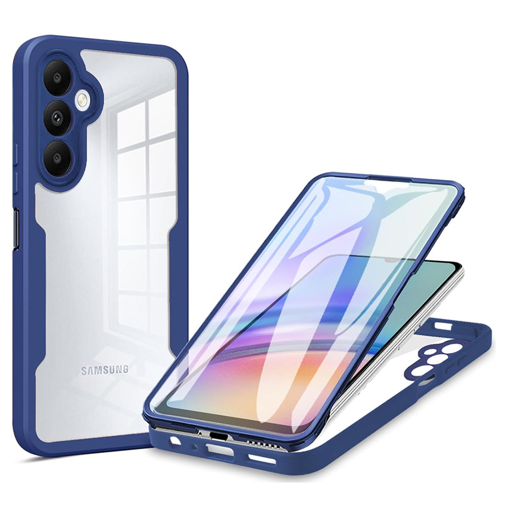 Custodia per Samsung Galaxy A05s A057, Techsuit, ColorVerse 360, Blu