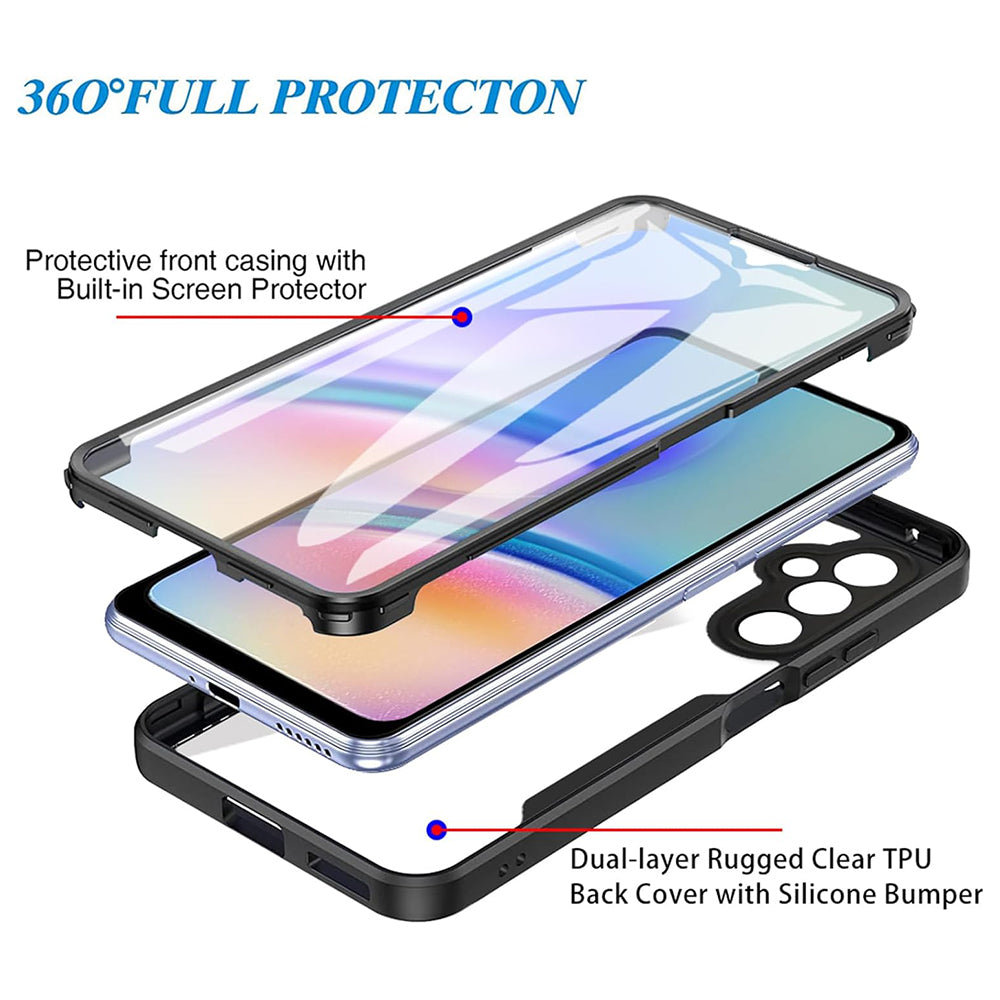 Custodia per Samsung Galaxy A05s A057, Techsuit, ColorVerse 360, Rosa