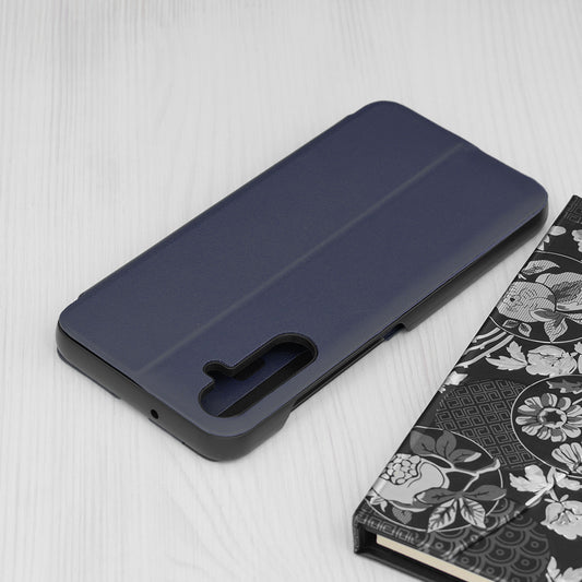 Custodia per Samsung Galaxy A05s A057, Techsuit, eFold, Blu Scuro
