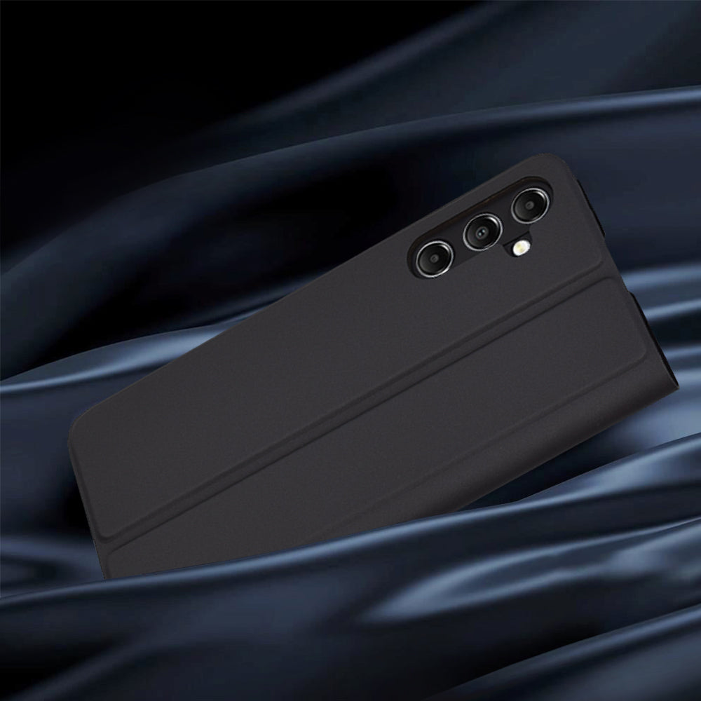 Custodia per Samsung Galaxy A05s A057, Techsuit, Magskin Book, Nera