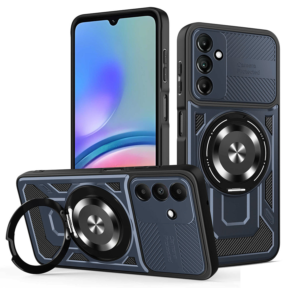 Custodia per Samsung Galaxy A05s A057, Techsuit, RuggedCam, Blu