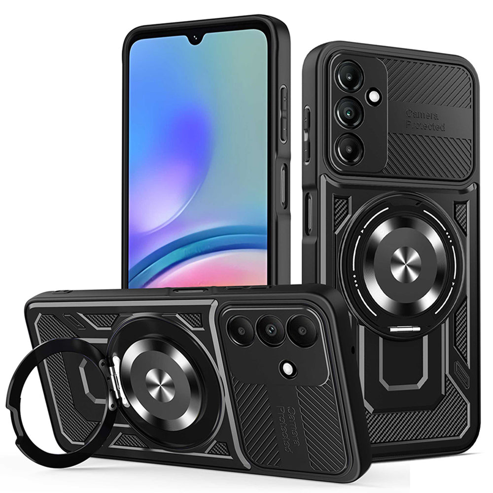 Custodia per Samsung Galaxy A05s A057, Techsuit, RuggedCam, Nera
