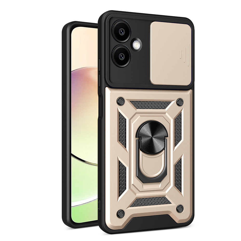 Custodia per Samsung Galaxy A06 A065, Techsuit, CamShield, Dorata