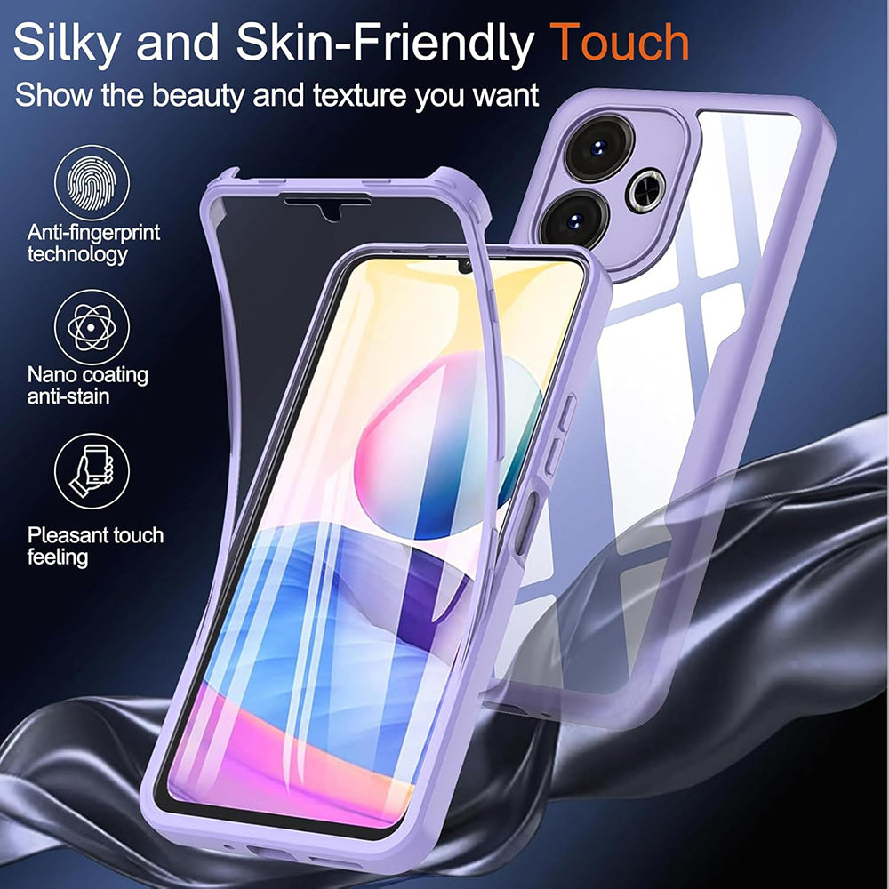 Custodia per Samsung Galaxy A06 A065, Techsuit, ColorVerse 360, Blu