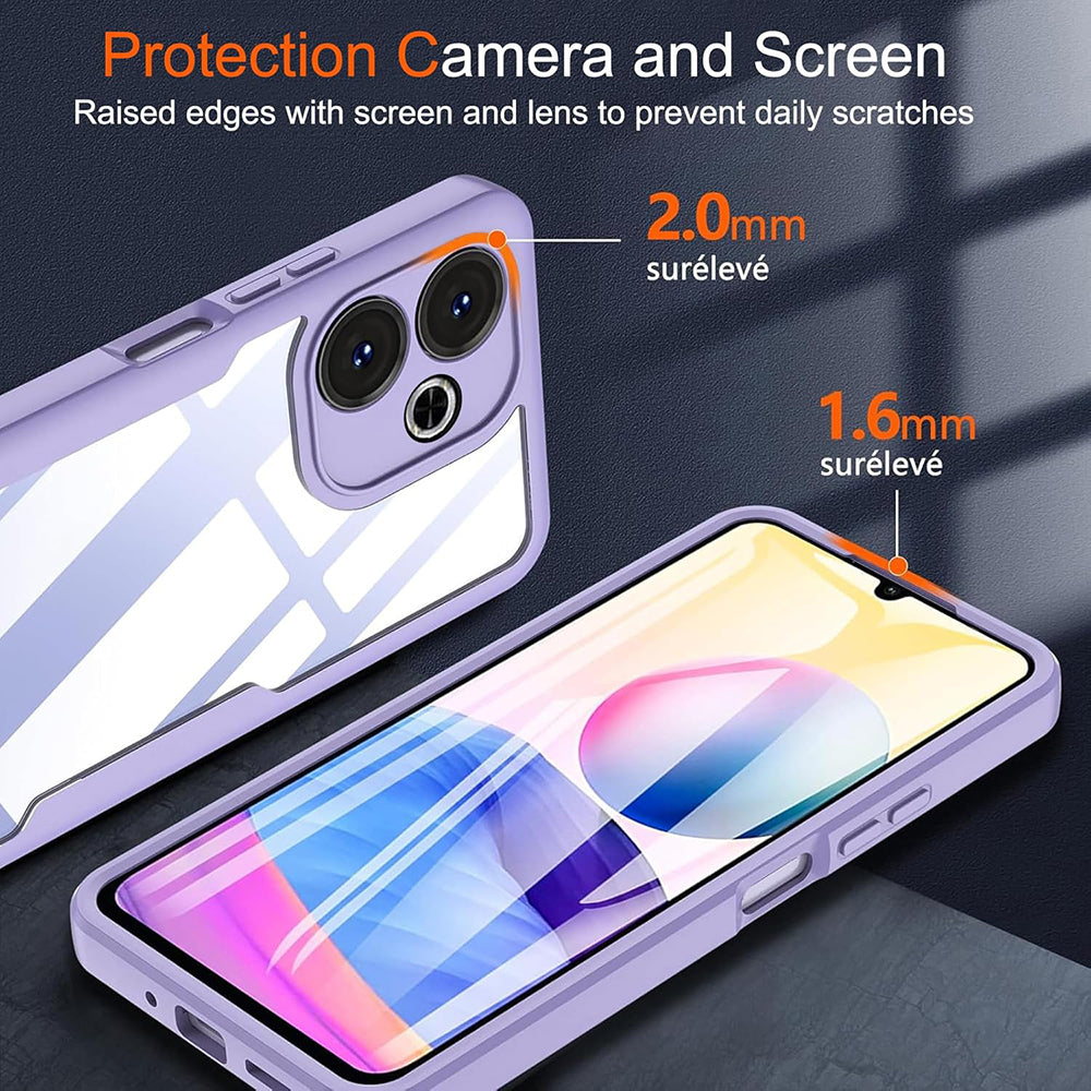 Custodia per Samsung Galaxy A06 A065, Techsuit, ColorVerse 360, Blu