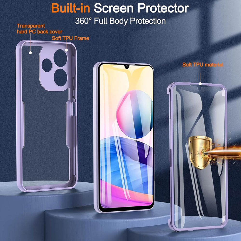 Custodia per Samsung Galaxy A06 A065, Techsuit, ColorVerse 360, Nera