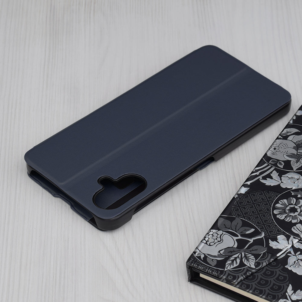 Custodia per Samsung Galaxy A06 A065, Techsuit, eFold, Blu Scuro