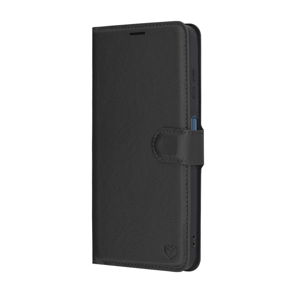 Custodia per Samsung Galaxy A06 A065, Techsuit, Leather Folio, Nera