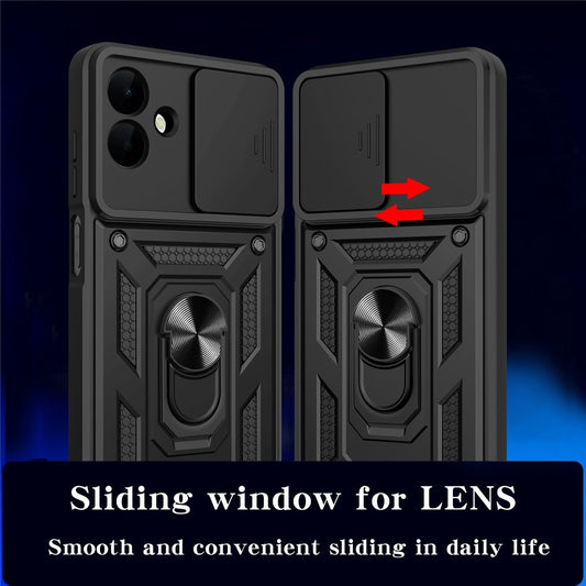 Custodia per Samsung Galaxy A08 4G A085 / A07 5G A076, Techsuit, CamShield, Nera