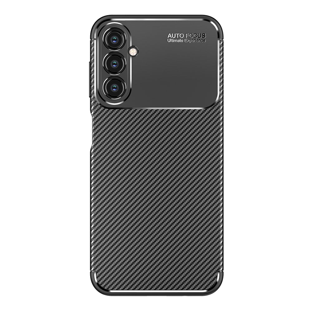 Custodia per Samsung Galaxy A14 A145 / A14 5G A146, Techsuit, CarbonFiber, Nera