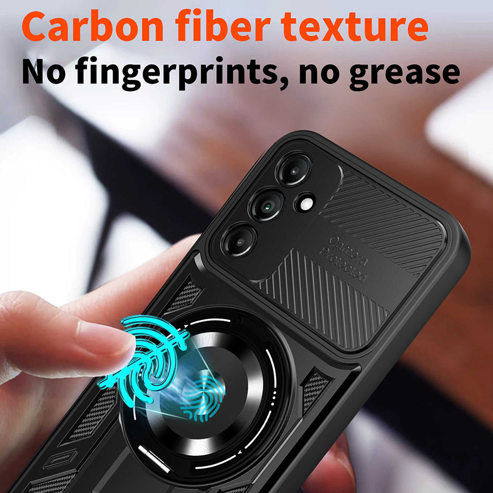Custodia per Samsung Galaxy A14 A145 / A14 5G A146, Techsuit, RuggedCam, Nera