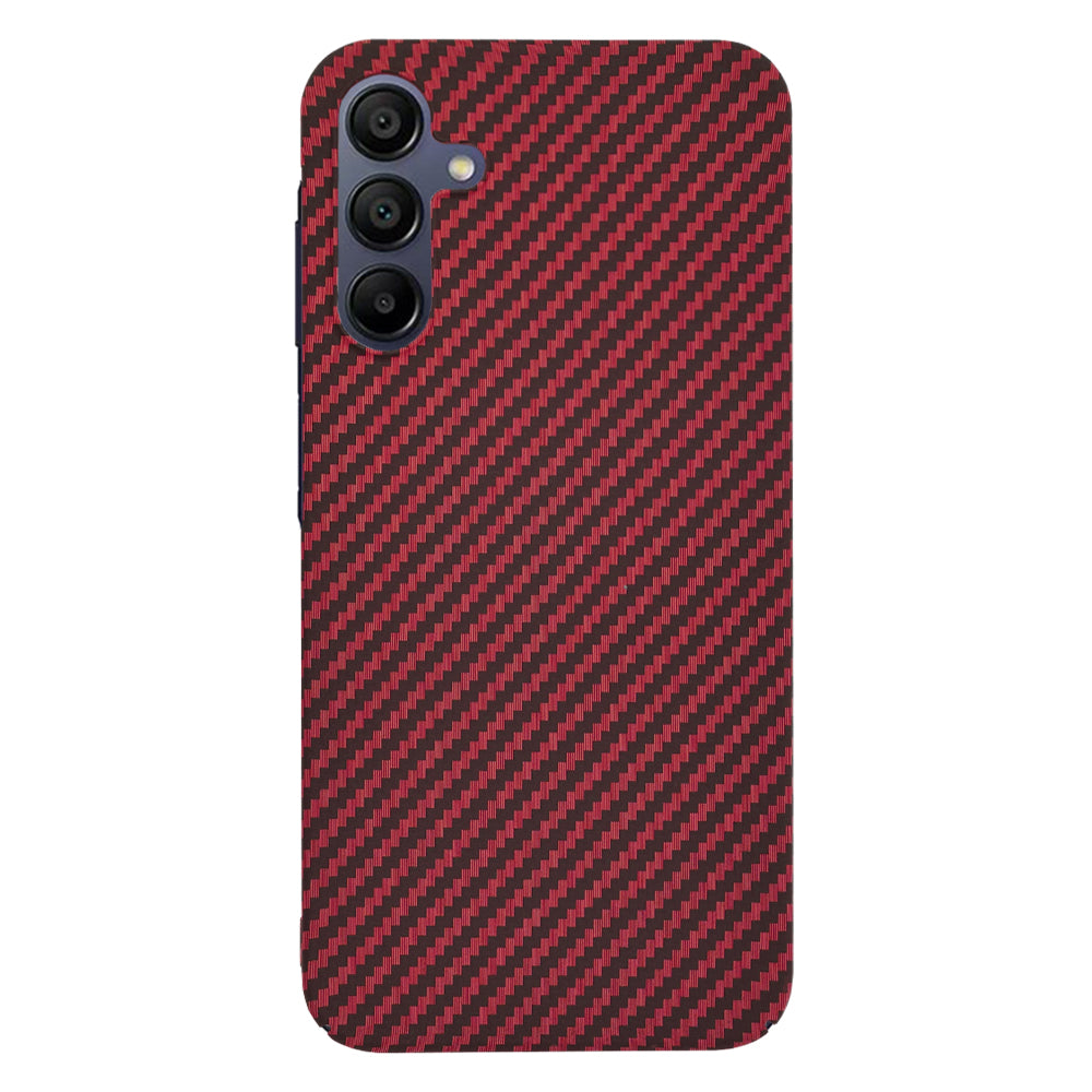 Custodia per Samsung Galaxy A15 5G A156 / A15 A155, Techsuit, Carbonite FiberShell, Rossa