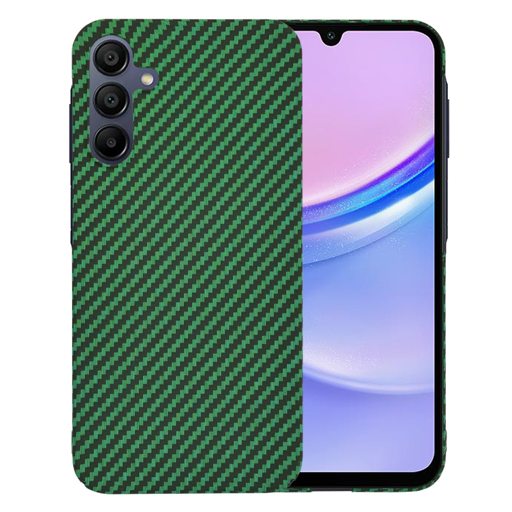 Custodia per Samsung Galaxy A15 5G A156 / A15 A155, Techsuit, Carbonite FiberShell, Verde