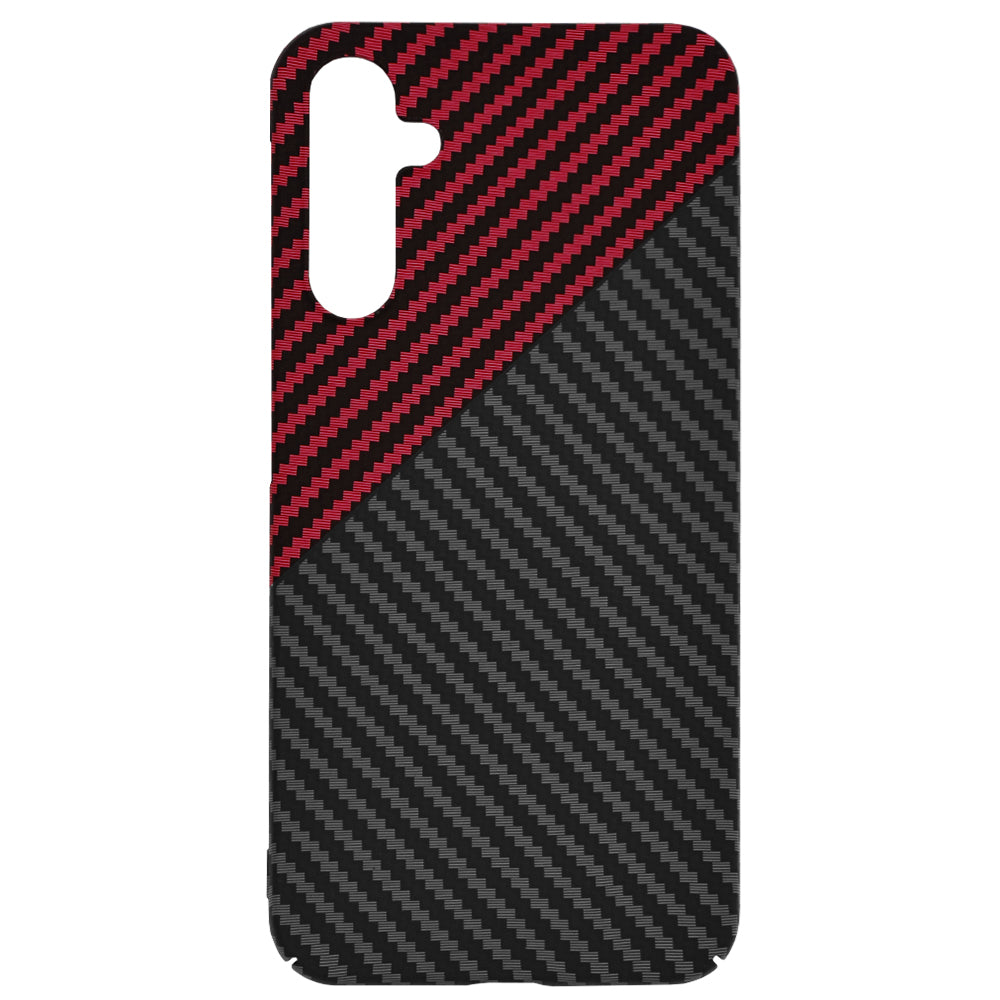 Custodia per Samsung Galaxy A15 5G A156 / A15 A155, Techsuit, Carbonite FiberShell, Nero Rosso