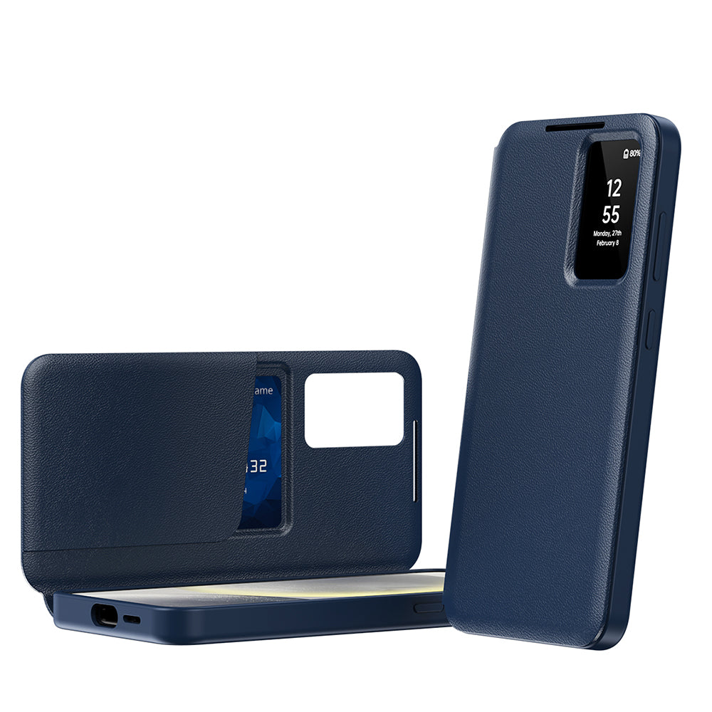 Custodia per Samsung Galaxy A16 5G A166 / A16 4G A165, Techsuit, SmartView, Blu