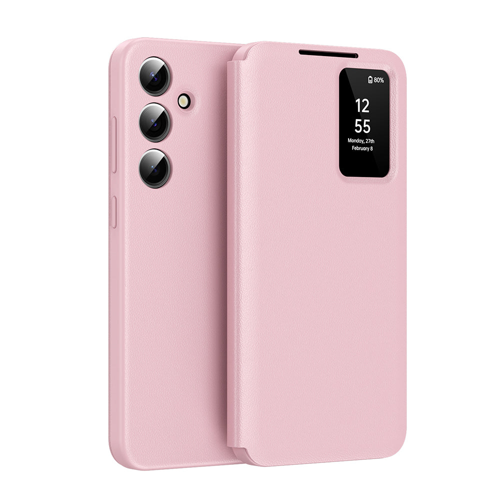 Custodia per Samsung Galaxy A16 5G A166 / A16 4G A165, Techsuit, SmartView, Rosa