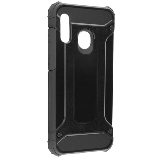 Custodia per Samsung Galaxy A20e A202, Techsuit, Hybrid Armor, Nera