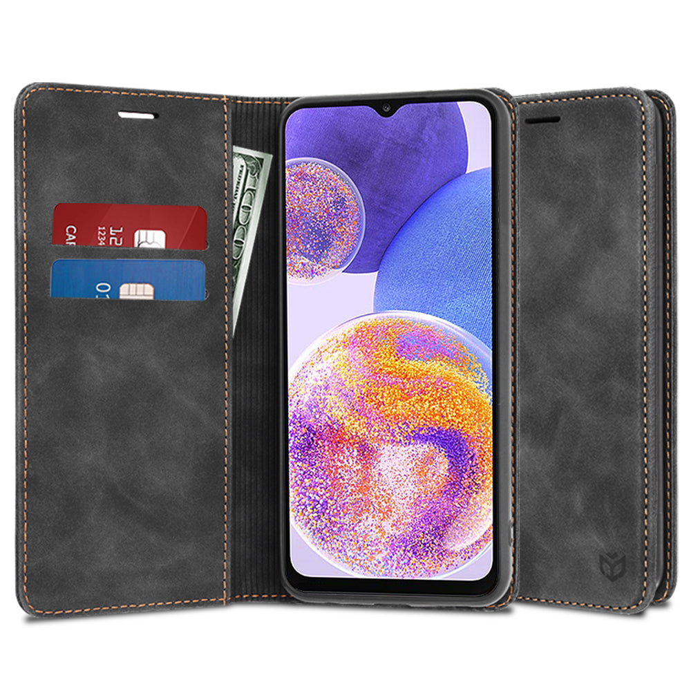 Custodia per Samsung Galaxy A23 5G A236 / A23 A235, Techsuit, Confy, Nera